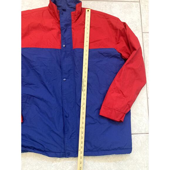 Disneyland Ski Jacket Cast Member Anorak Unisex XL Quilted Blue Red Theme Park - Picture 4 of 9